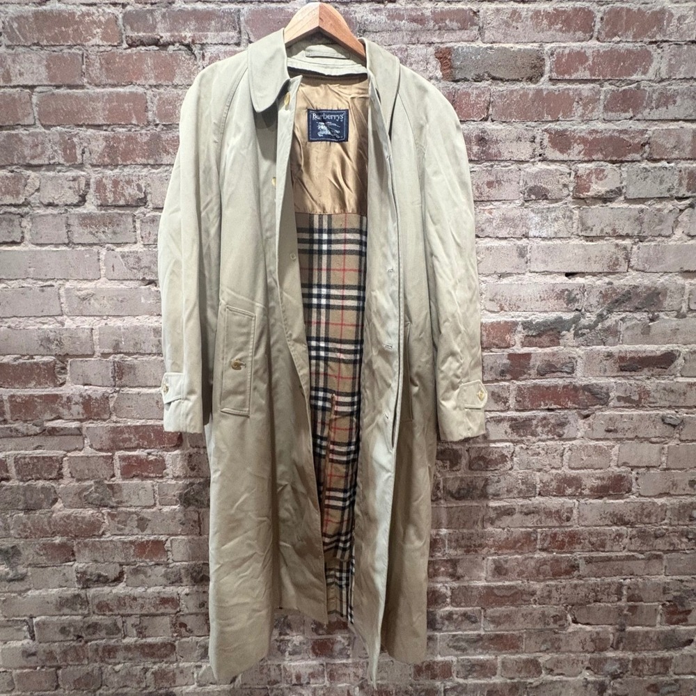 Burberry Vintage Trench Coat – Size 40 Regular – Zip-In Nova Check Liner - Picture 5 of 16